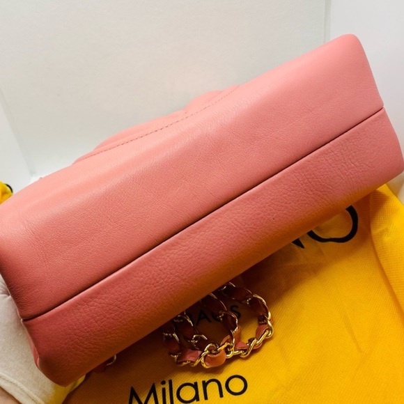 VALENTINO by MARIO VALENTINO โก Rita Pink Leather โก Shoulder Bag ๐ฒ Price to Sell - Picture 9 of 16